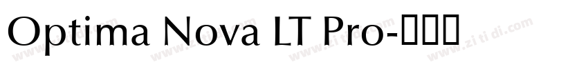 Optima Nova LT Pro字体转换